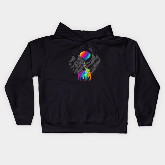 Cosmic Trip Kids Hoodie by Gammaray